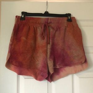 Pink Tie-Dye Shorts